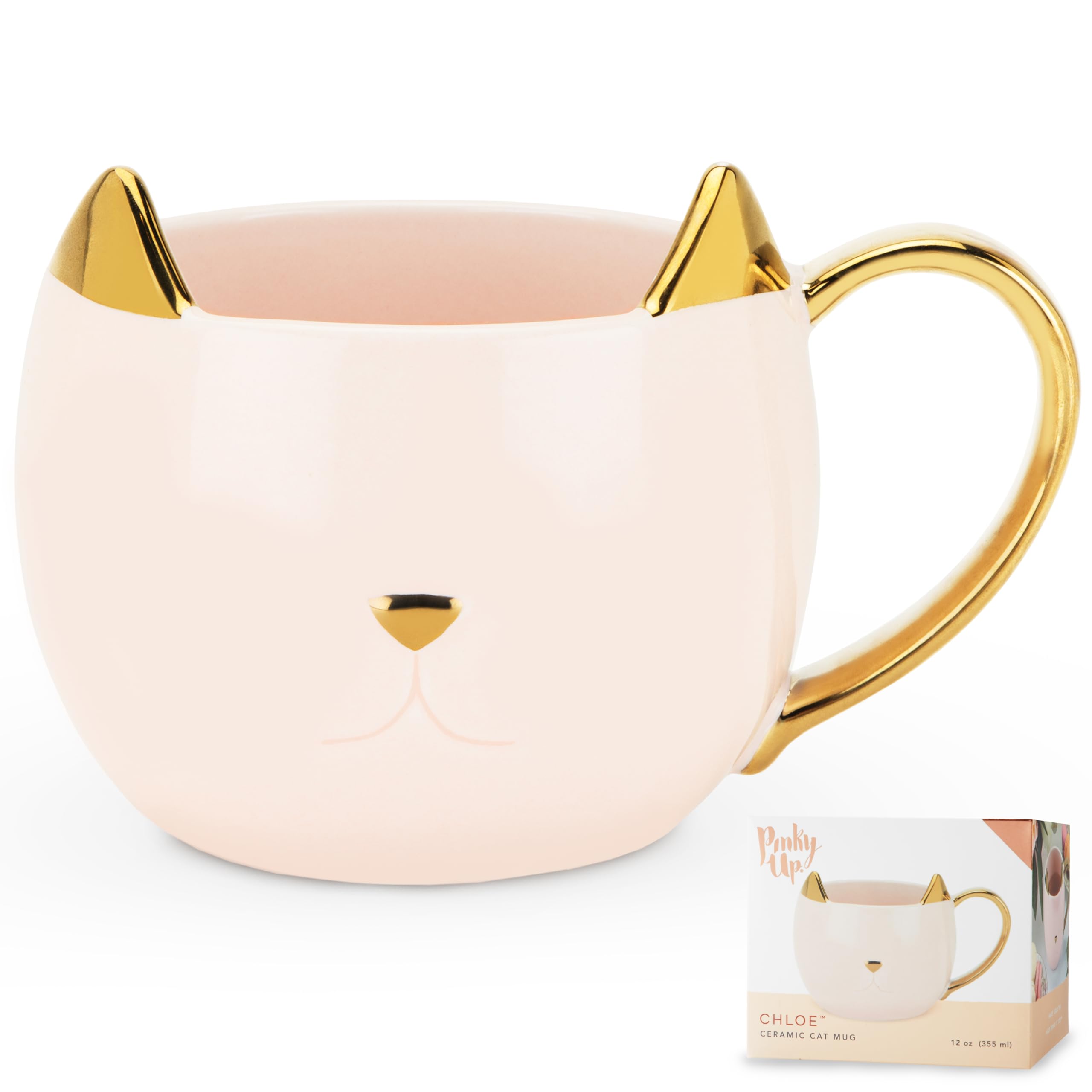 Amazon.com | Pinky Up Chloe Cat Ceramic Coffee Mug, Tea Cups